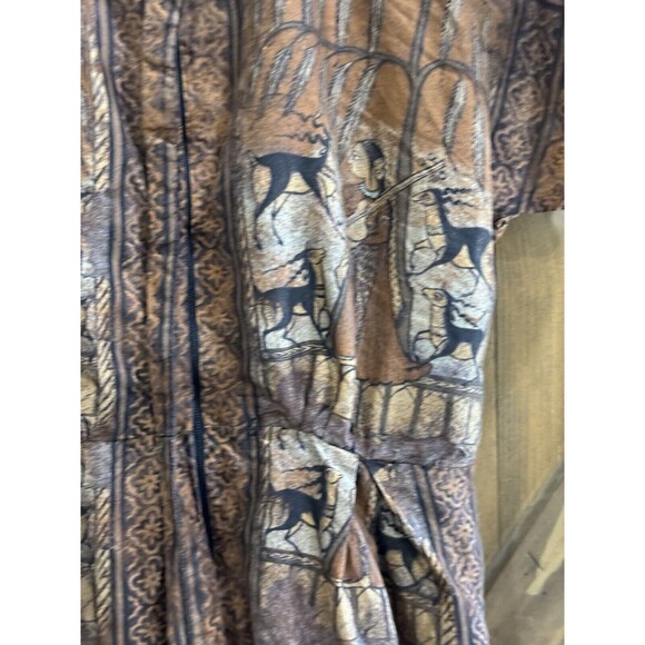 IRENE Exclusively For Bullocks Wilshire Vintage Dress Peruvian Print Sz Sm-M - Picture 4 of 11